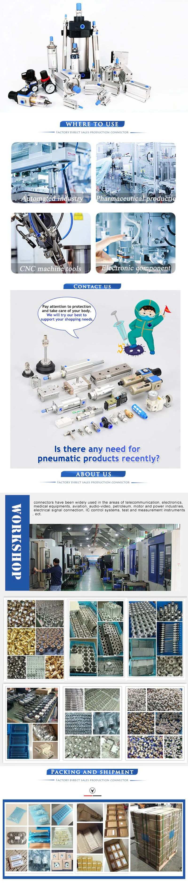 Mk Series Double Acting Rotary Clamp Pneumatic Air Cylinder