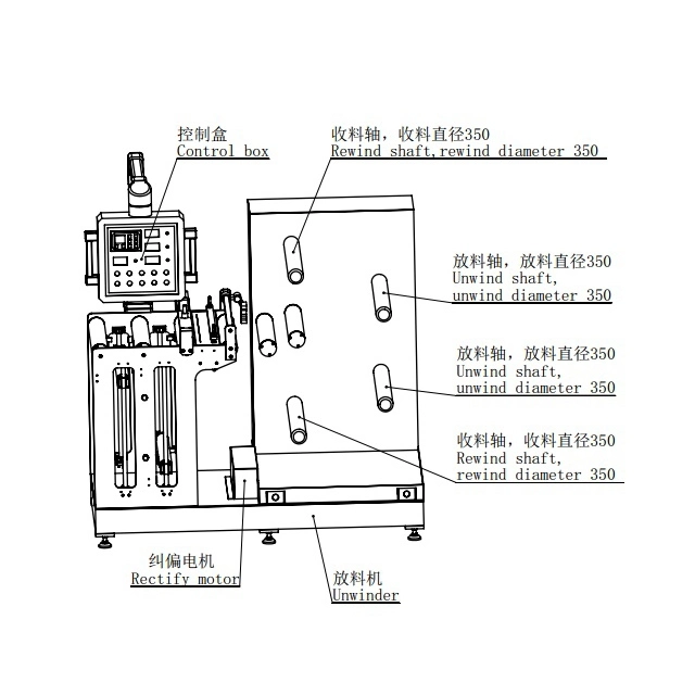 Rewinding and Unwinding Machine for Film Roll-to-Roll Cleaning Process